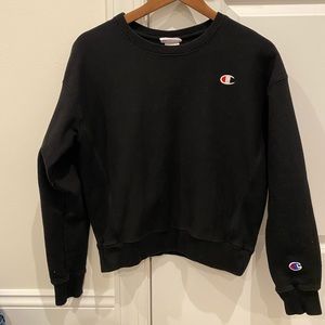 Black champion crew neck